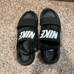Black Nike Tanjun Sport Sandals. Size 9